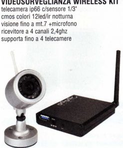 Videosorveglianza kit con Telecamera wireless interno/esterno IP66