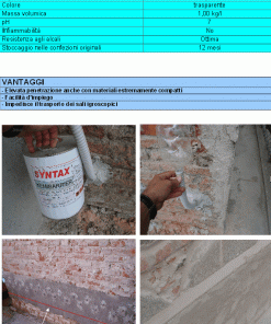 Alternative view of BARRIERA Chimica - Contro umidità di risalita - BIO ALL’ACQUA PER IL TRATTAMENTO DI MURATURE UMIDE KEMIBARRIER 5 lt.