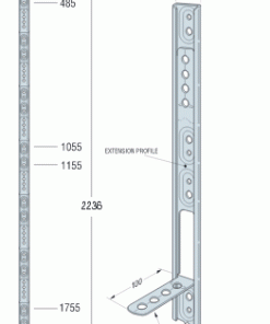 Alternative view of Sistema di connessione tra pareti Crocodile ammorsamento