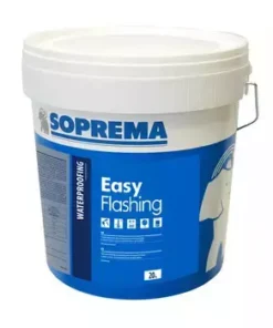 Easy Flashing EASYGUM MEMBRANA GUAINA LIQUIDA impermeabilizzante ecologica all'acqua. Elastomero-bituminosa colore nero Kg. 20