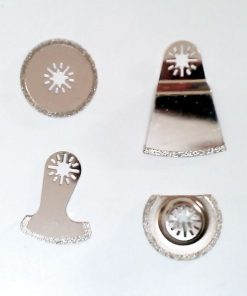 Kit di 4 lame diamantate per multiutensile ad oscillazione