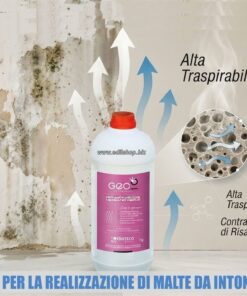 Additivo GECO DRYMUR per malta intonaco deumidificante e risanante murature