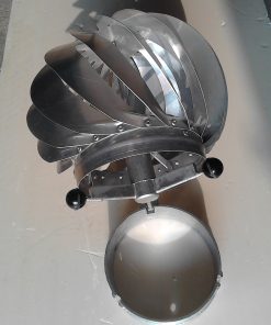 Alternative view of Comignolo girevole Ventilazione naturale Aspiratore Eolico Aspiromatic in alluminio diam. 160 mm.