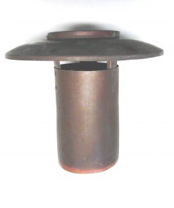 Comignolo in rame, camino, esalatore, diam. 100 mm. altezza 20 cm.