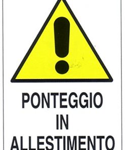 Cartello ponteggio cantiere 68x48 cm. n° 10