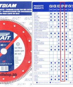 DISCO DIAMANTATO SAIT TURBO CP diametro 230 mm.