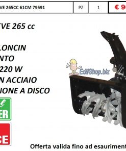 SPAZZANEVE 61 CM. 265 CC