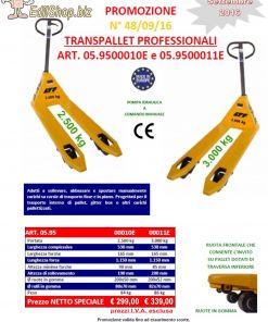 Transpallet professionali in offerta limitata