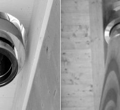 Alternative view of ZERO-GRADI Passante per tetti in legno certificato-Sicurezza canna fumaria solaio in legno