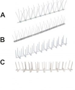 Salvasporgenze - Anti uccello - Dissuasore - PLP - Modello C - Prezzo al Metro