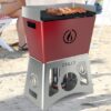 Barbecue a pellet GRILLY Bordeaux con piastra in ghisa smaltata professionale