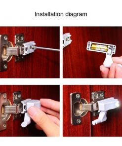 Alternative view of Luce a Led bianca automatica cerniera apertura induzione per armadio, pensile, guardaroba, bagno...