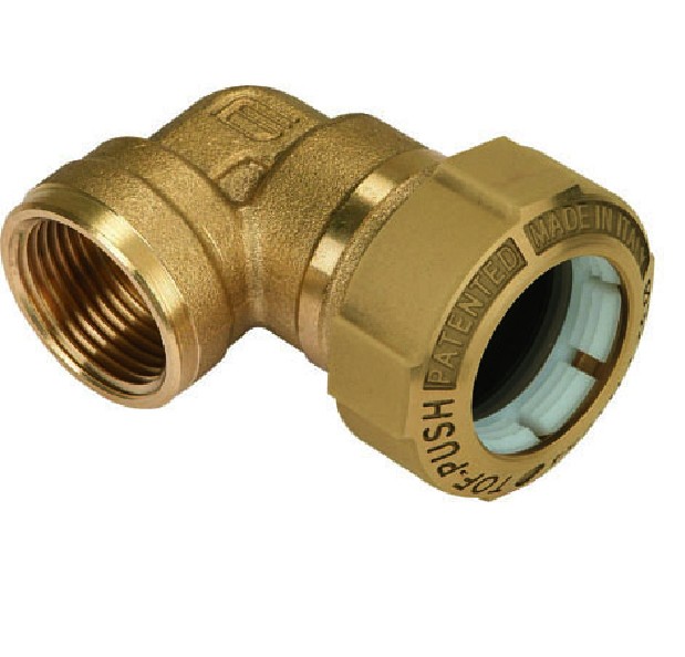 Raccordo A Paratia In Ottone BBF020 | Attacco Femmina NPT 1/2 E Maschio GHT 3/4 | Per Tubo Giardino E Serbatoio Acqua