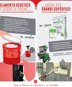 Alternative view of Anti rumore-anticalpestio-fonoimpedente in granuli di gomma premiscelata-GUM GUM