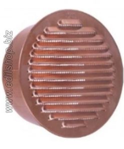 Alternative view of Griglia tonda ventilazione areazione in alluminio diam. 120 mm. Rame 100 mm.