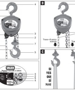 Alternative view of Paranco manuale a catena tipo robusto 2000 Kg. Altezza 3 mt. CE - Valex