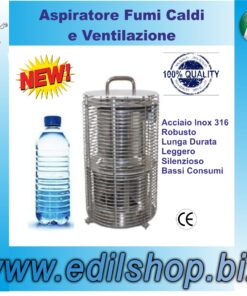 Aspiratore Elettrico Terminale Canne Fumarie TURBO-FIRE montato su tetto