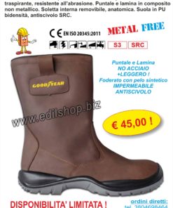 Stivale Nabuk Antinfortunistica Goodyear S3-SRC