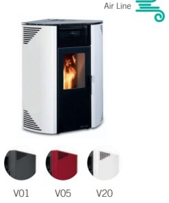 Stufa pellet ad angolo PGR AIR CLEAN Stufa Angolare11kW