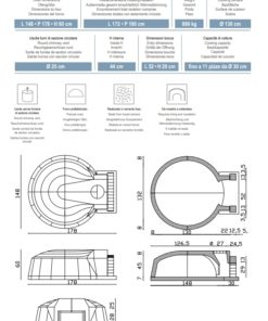 Alternative view of F7 - Forno Professionale a legna per pizzerie (n° 10-11 pizze)