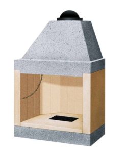 Caminetto tradizionale con focolare in refrattario - 80MP