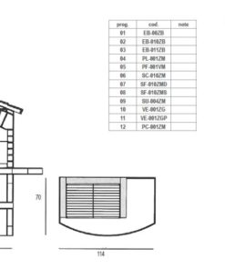 Alternative view of Barbecue da giardino in muratura SAINT TROPEZ