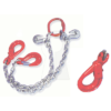 Catene-Sollevamento-Brache-Acciaio grado 80 a 2 bracci mt. 3 - Kg. 2120 - CE
