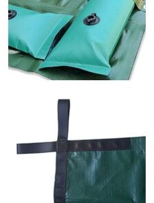 TELO COPERTURA PISCINA 210 GR VERDE/NERO CON TUBOLARI