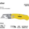 Cutter Taglierino alluminio lama corta tascabile pieghevole
