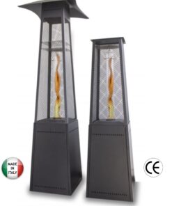 Funghi riscaldanti a pellet modelli GINKGO e GINGER per esterni