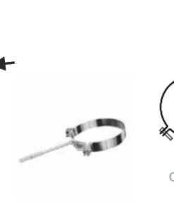 Staffa murale di aggancio tubi  Dn 200