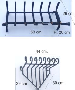 Alari Braciere Brucia-legna acciaio Made in Italy