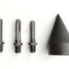 Punta conica spaccalegna per trapano con 3 attacchi Diam. cm. 5