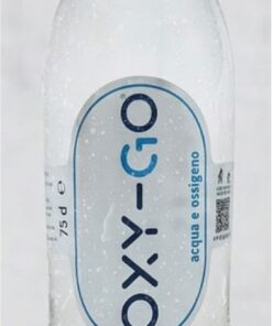 Acqua arricchita Oxy Go Ossigeno da bere in bottiglia di vetro da
