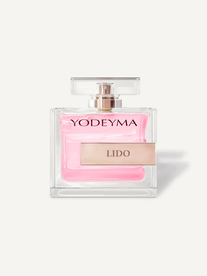 Lido 100 ml Eau de Parfum YODEYMA bottiglia di vetro con liquido rosa
