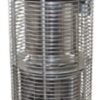 Tira Camino Comignolo Antifumo Turbo Fire aspiratore elettrico in acciaio inox montato sul tetto.