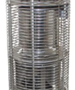 Tira Camino Comignolo Antifumo Turbo Fire aspiratore elettrico in acciaio inox montato sul tetto.