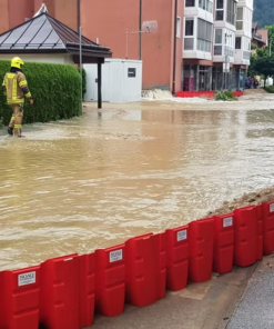 Sistema anti allagamento BoxWall a moduli per barriere antinondazione rapide
