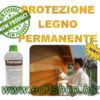 Protezione definitiva permanente trasparente EverWood applicata a pennello sul legno.