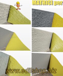 Matrici calcestruzzo faccia vista BETON1 con diverse superfici decorative
