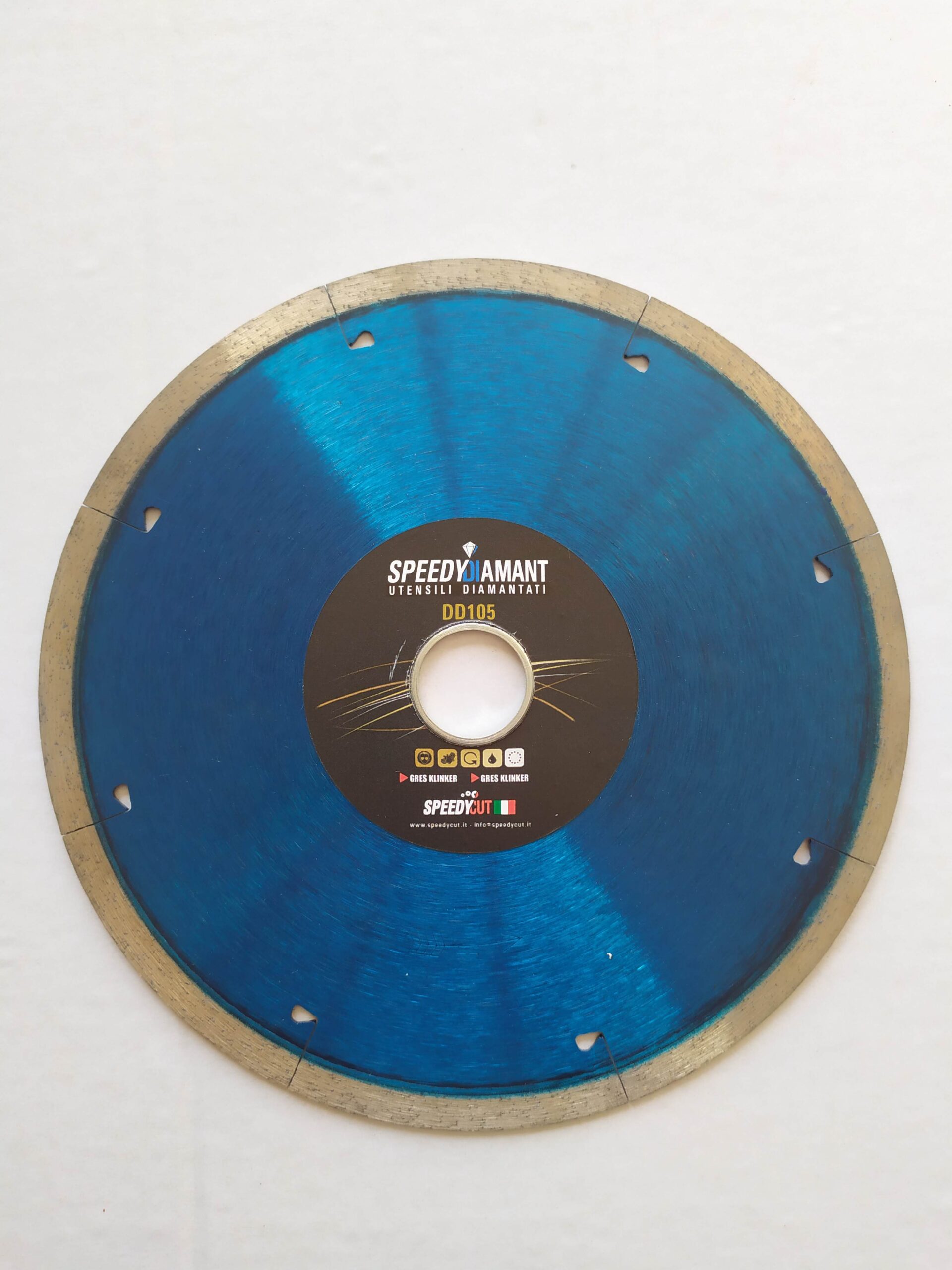 Disco professionale Diamantato Gres Porcellanato corona continua diametro 180 mm