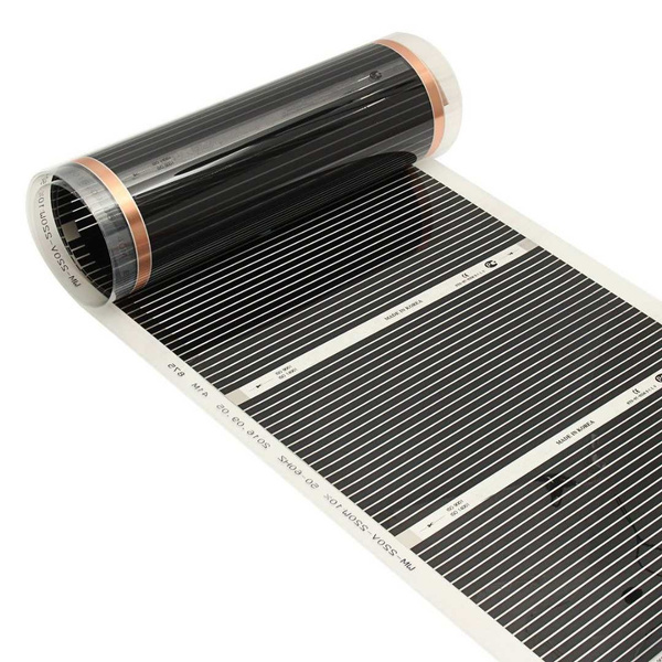 pannello radiante infrarosso film basso spessore nero per pavimenti elettrico