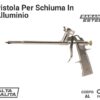 Pistola schiuma poliuretanica corpo alluminio con canna lunga e grilletto
